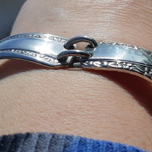 Heavy Silver Spoon Bracelet - Picture 3 of 16